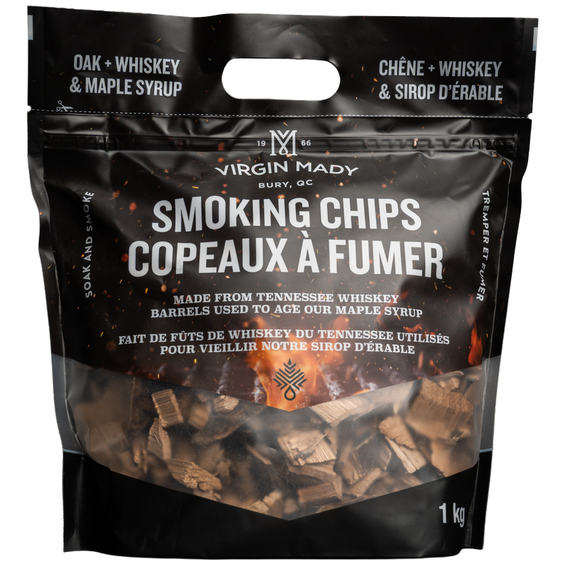 Copeaux à fumer, Chêne, Whiskey et sirop d'érable