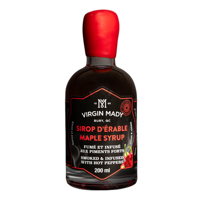 Sirop d'érable fumé et infusé aux piments forts
