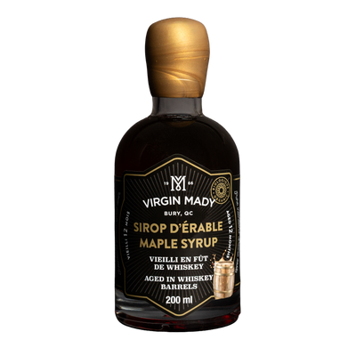 Sirop d’érable biologique vieilli 12 mois en fûts de Whiskey
