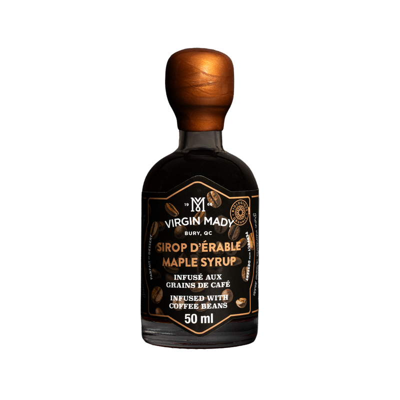 Organic Maple Syrup Infused with Coffee Beans