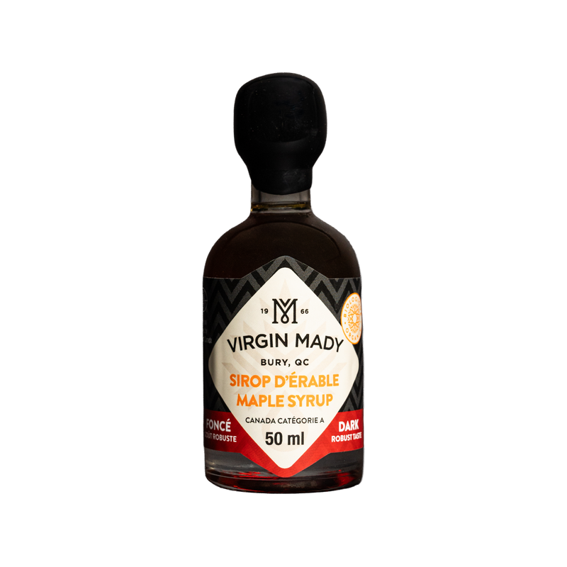 Dark maple syrup